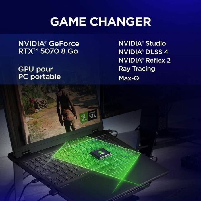 Lenovo Legion 5 15IRX10 Portátil para juegos, Core i7-13650HX, RTX 5070, 32 GB RAM, 512 GB Lenovo Legion 5 15IRX10 Portátil para juegos, Core i7-13650HX, RTX 5070, 32 GB RAM, 512 GB
