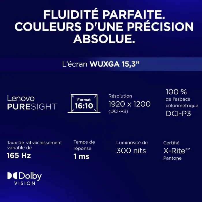 Lenovo Portátil Gaming Legion 5 15IRX10 83LY007HFR - Pantalla IPS 15.3" 165 Hz, Core i7-13650HX, RTX 5070 115W, 32 GB RAM, 512 GB SSD