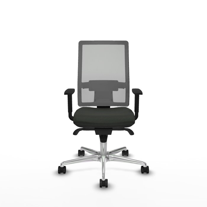 PIQUERAS Y CRESPO Silla de oficina Horna con mecanismo Sincro, Tela Negra y Malla Gris PIQUERAS Y CRESPO Silla de oficina Horna con mecanismo Sincro, Tela Negra y Malla Gris