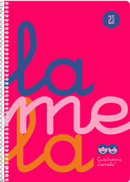 LAMELA Cuaderno Espiral 4º Rosa 80 Hojas 90g
