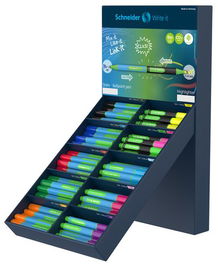 Marcador Fluor Schneider Link-It Slider/Highlighter Expositor De 100 80× Link-It Slider (10X Negro, Rojo, Azul, Verde, Naranja, Violeta, Fucsia Y Azul Claro) 20X Link-It Highlighter (10X Amarillo, 5X Verde Y Fucsia)