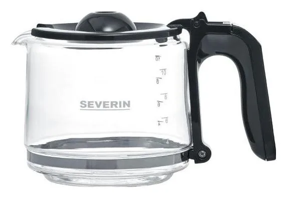 Severin KA 9575 Cafetera de Filtro Cremosa 1000W 1.25L Acero Inoxidable Negro