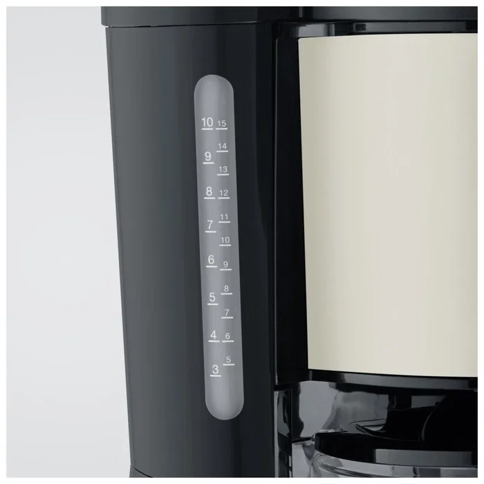 Severin KA 9575 Cafetera de Filtro Cremosa 1000W 1.25L Acero Inoxidable Negro