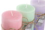 DKD Home Decor Vela Lila Verde 6.5 x 15 x 6.5 cm (12 Unidades)