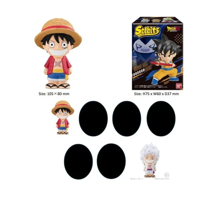 Bandai Sofbits Figuras de Vinilo Estilizadas One Piece - Unidad Aleatoria