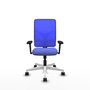 PIQUERAS Y CRESPO Silla de oficina Motilla con mecanismo Sincro, Azul