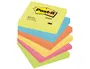 Post-it Bloc de notas adhesivas quita y pon 76x76 mm neon pack de 6 unidades colores surtidos