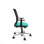PIQUERAS Y CRESPO Silla de oficina Haches Turquesa y Negro