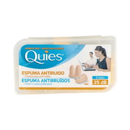 QUIES Tapones de Espuma Color Carne, 6 unidades
