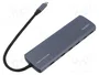 LOGILINK Hub USB 3.2 Gen 2 de 10 puertos, gris