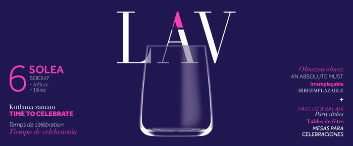 LAV Set de 4 vasos SOLEA de 475cc