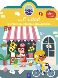 YOYO Mi mundo para colorear con adhesivos. La ciudad