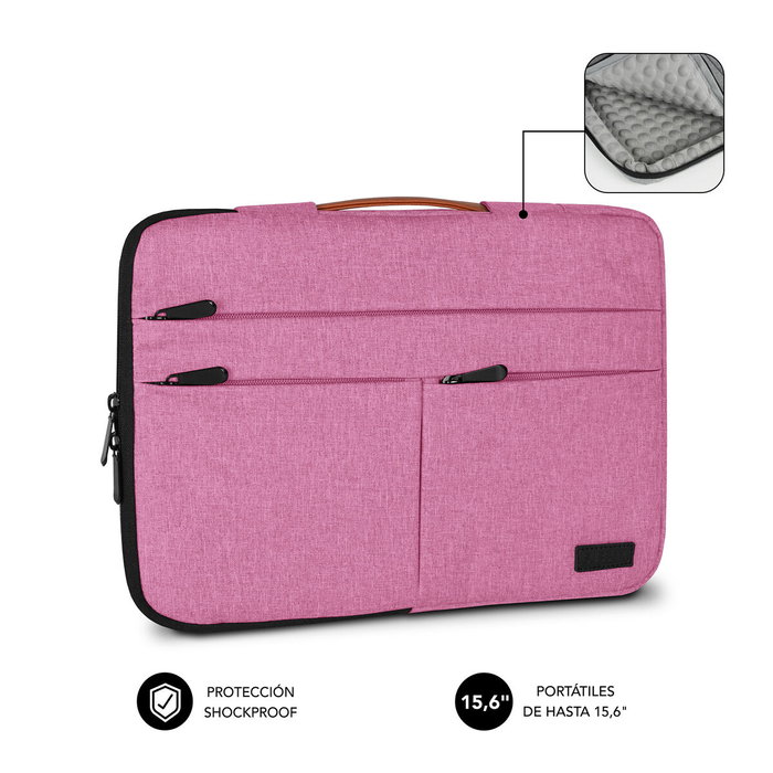 Subblim Funda Air Padding 360 Sleeve 15,6 pulgadas Rosa