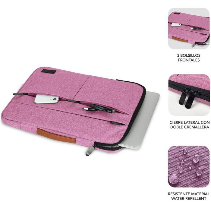 Subblim Funda Air Padding 360 Sleeve 15,6 pulgadas Rosa