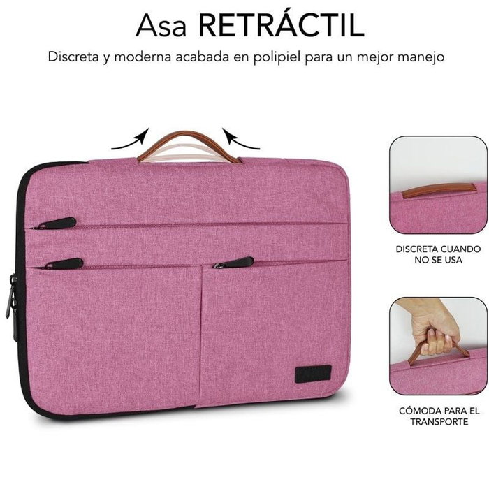 Subblim Funda Air Padding 360 Sleeve 15,6 pulgadas Rosa