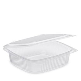 Guillin Caja Bisagra con Tapa, Polipropileno, 18.5x13.5x4.9 cm - 300 Unidades