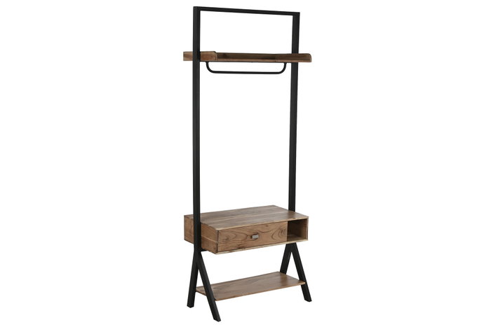 DKD Home Decor Recibidor de Acacia y Metal Natural DKD Home Decor Recibidor de Acacia y Metal Natural