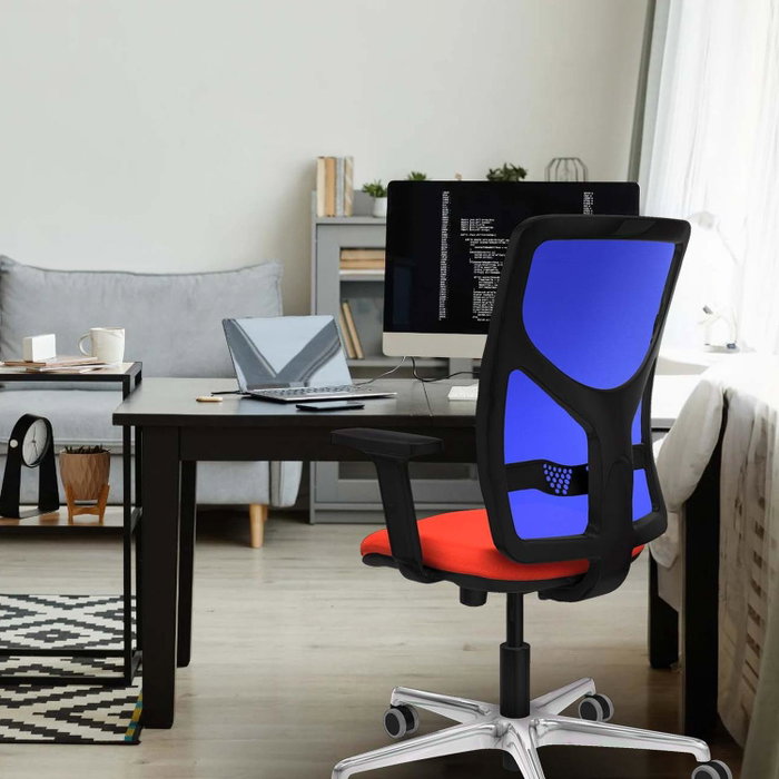PIQUERAS Y CRESPO Silla de oficina Motilla Azul claro y Gris PIQUERAS Y CRESPO Silla de oficina Motilla Azul claro y Gris