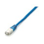 EQUIP Cable de Red Patch Cat6A S/FTP RJ45 a RJ45 3 m Azul LSZH Blindado - 605632 - Para 10 Gigabit Ethernet, PoE++