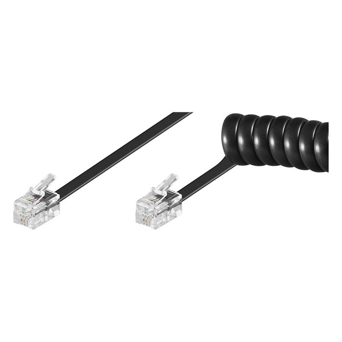 Goobay Cable de auricular de teléfono 50270 de 2 m Goobay Cable de auricular de teléfono 50270 de 2 m