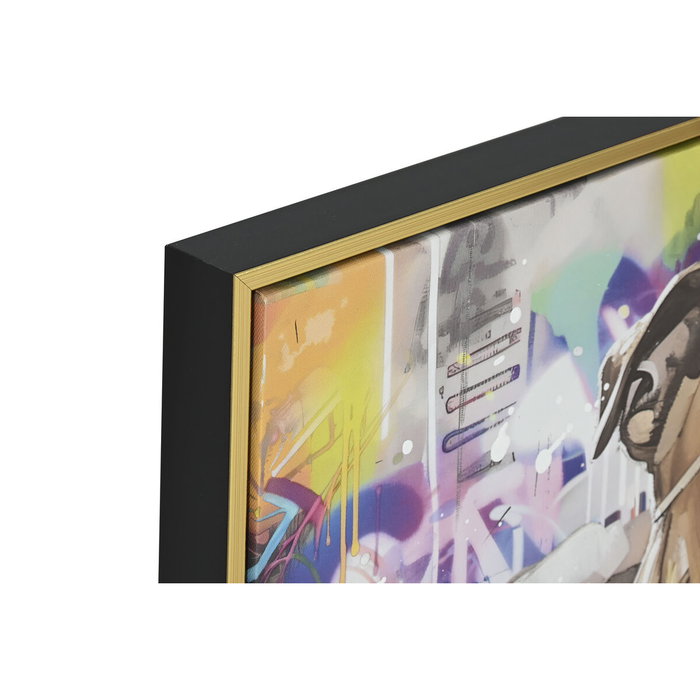 DKD Home Decor Cuadro Lienzo PS Perro Urban Surtido de 2 Unidades