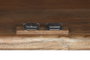 DKD Home Decor Aparador de Teca Reciclada y Cristal Natural