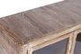 DKD Home Decor Aparador de Teca Reciclada y Cristal Natural