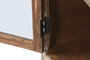 DKD Home Decor Aparador de Teca Reciclada y Cristal Natural