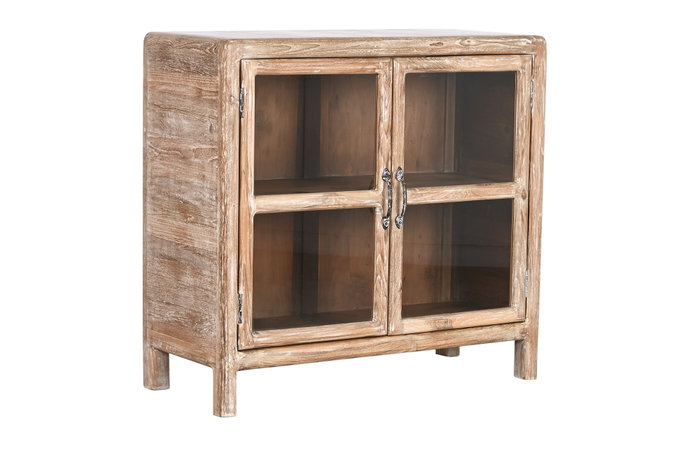DKD Home Decor Aparador de Teca Reciclada y Cristal Natural DKD Home Decor Aparador de Teca Reciclada y Cristal Natural