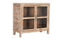 DKD Home Decor Aparador de Teca Reciclada y Cristal Natural