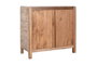DKD Home Decor Aparador de Teca Reciclada y Cristal Natural