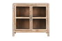 DKD Home Decor Aparador de Teca Reciclada y Cristal Natural