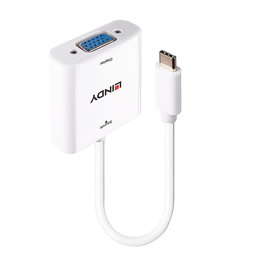 Lindy Adaptador de Cable 43355 USB-C a VGA (D-Sub) - Blanco