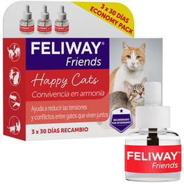 Feliway Recambio Difusor Feliway Friends 3 Unidades 3 Meses