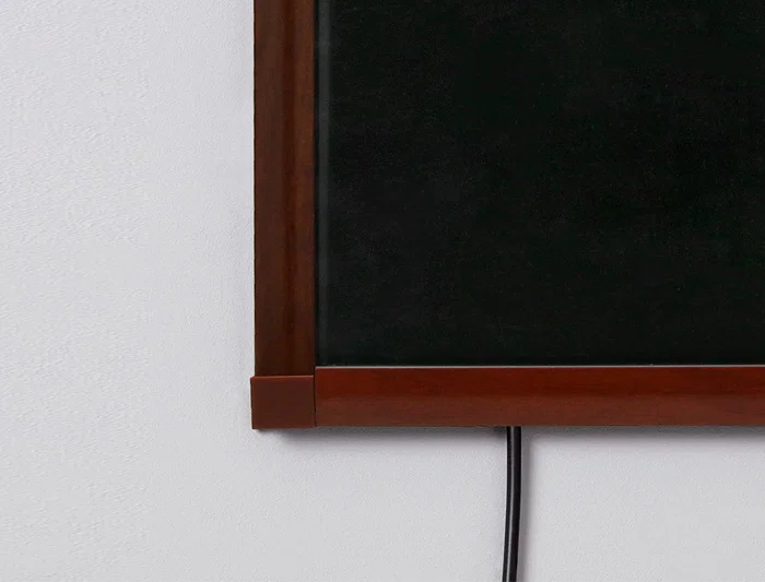 Liderpapel Pizarra de Cristal con LED para Rotuladores Tiza, Caballete Madera, 50x90cm Liderpapel Pizarra de Cristal con LED para Rotuladores Tiza, Caballete Madera, 50x90cm