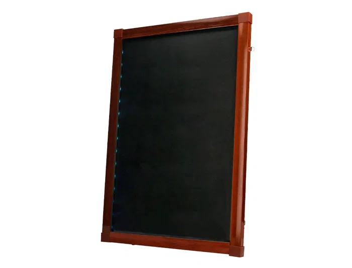 Liderpapel Pizarra de Cristal con LED para Rotuladores Tiza, Caballete Madera, 50x90cm Liderpapel Pizarra de Cristal con LED para Rotuladores Tiza, Caballete Madera, 50x90cm