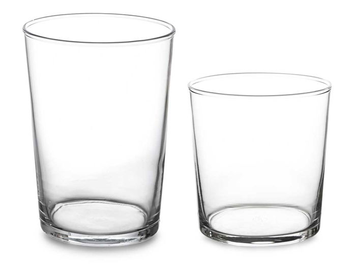 Pasabahce Set 12 Vasos Bistro Pinta 380ml y 510ml Transparente Vidrio 27x23x18 cm (Set de 2)