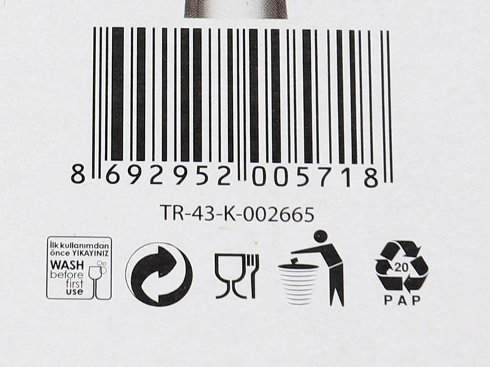 Lav Set 6 Copas Champagne Misket 190 cc Medidas 5 x 5 x 19.3 cm (4 Cajas)