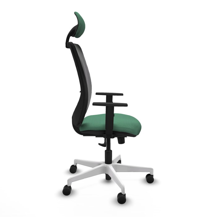 PIQUERAS Y CRESPO Silla de oficina Zulema con mecanismo Sincro, Verde esmeralda y Negro PIQUERAS Y CRESPO Silla de oficina Zulema con mecanismo Sincro, Verde esmeralda y Negro