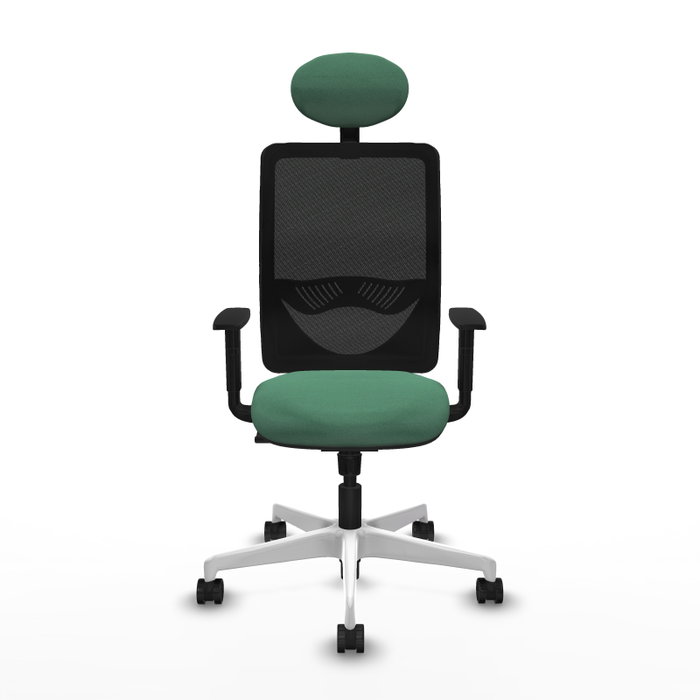 PIQUERAS Y CRESPO Silla de oficina Zulema con mecanismo Sincro, Verde esmeralda y Negro PIQUERAS Y CRESPO Silla de oficina Zulema con mecanismo Sincro, Verde esmeralda y Negro