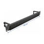 DeLOCK Panel de gestión de cables de 19″ con 2 ganchos, color negro