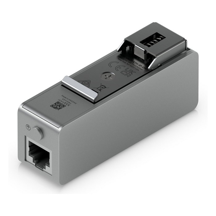 Ubiquiti Networks Inc. UACC-ETH-SP-DIN Protector Sobretensión Ethernet PoE DIN, 600 V, 10 Gbit/s, Policarbonato, Gris