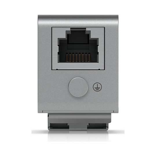 Ubiquiti Networks Inc. UACC-ETH-SP-DIN Protector Sobretensión Ethernet PoE DIN, 600 V, 10 Gbit/s, Policarbonato, Gris