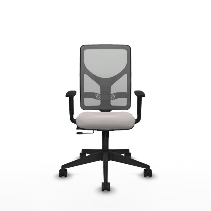 PIQUERAS Y CRESPO Silla de oficina Motilla Blanco y Gris