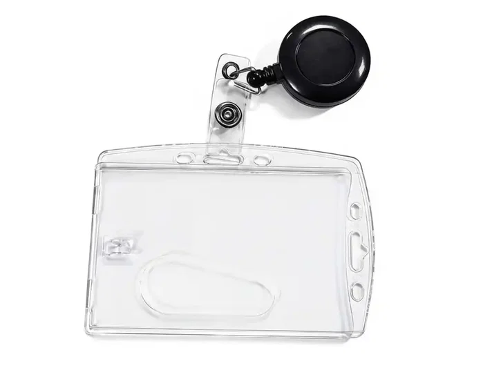 Q-connect Identificador con cordón extensible uso vertical/horizontal 54x85 mm funda protectora