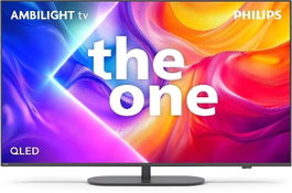 Philips 50PUS9010/12 Televisor 50" 4K QLED Ultra HD Smart TV, Ambilight 3 Lados, 144 Hz, Motor P5, Dolby Vision Atmos, TITAN OS, Wi-Fi, HDMI 2.1, Gaming VRR ALLM
