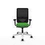 PIQUERAS Y CRESPO Silla de oficina Zulema con mecanismo Sincro, Verde y Negro