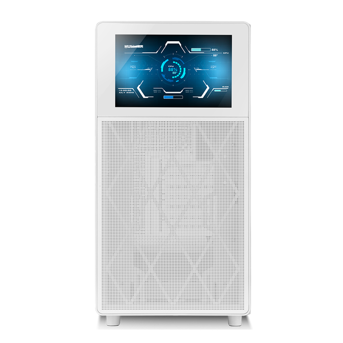 Nox Hummer Semitorre Caja PC BIOS Pantalla LCD 8" Blanco Nox Hummer Semitorre Caja PC BIOS Pantalla LCD 8" Blanco