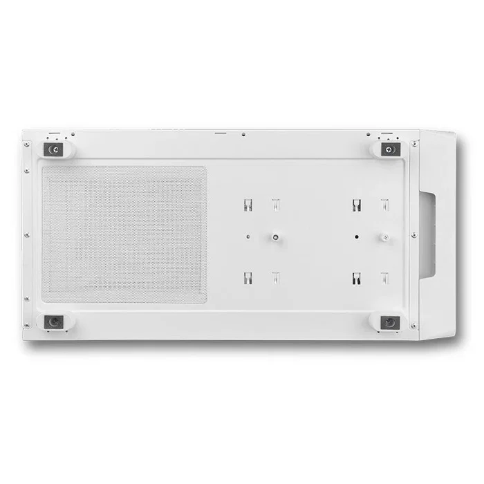 NOX Hummer BIOS Midi Tower para PC Gaming con Pantalla LCD 8" Personalizable, Frontal Mesh, Blanco, Compatible ATX, GPU hasta 395mm, 11 Ventiladores, USB 3.0 y USB-C