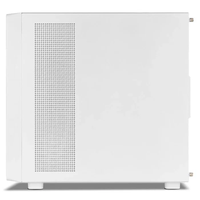 NOX Hummer BIOS Midi Tower para PC Gaming con Pantalla LCD 8" Personalizable, Frontal Mesh, Blanco, Compatible ATX, GPU hasta 395mm, 11 Ventiladores, USB 3.0 y USB-C